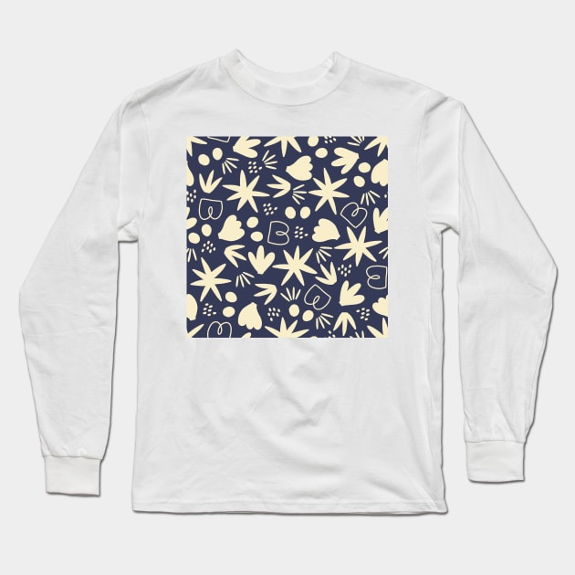 Delicate Shapes Long Sleeve T-Shirt by NJORDUR